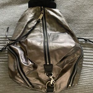 Rebecca Minkoff nylon metallic backpack
